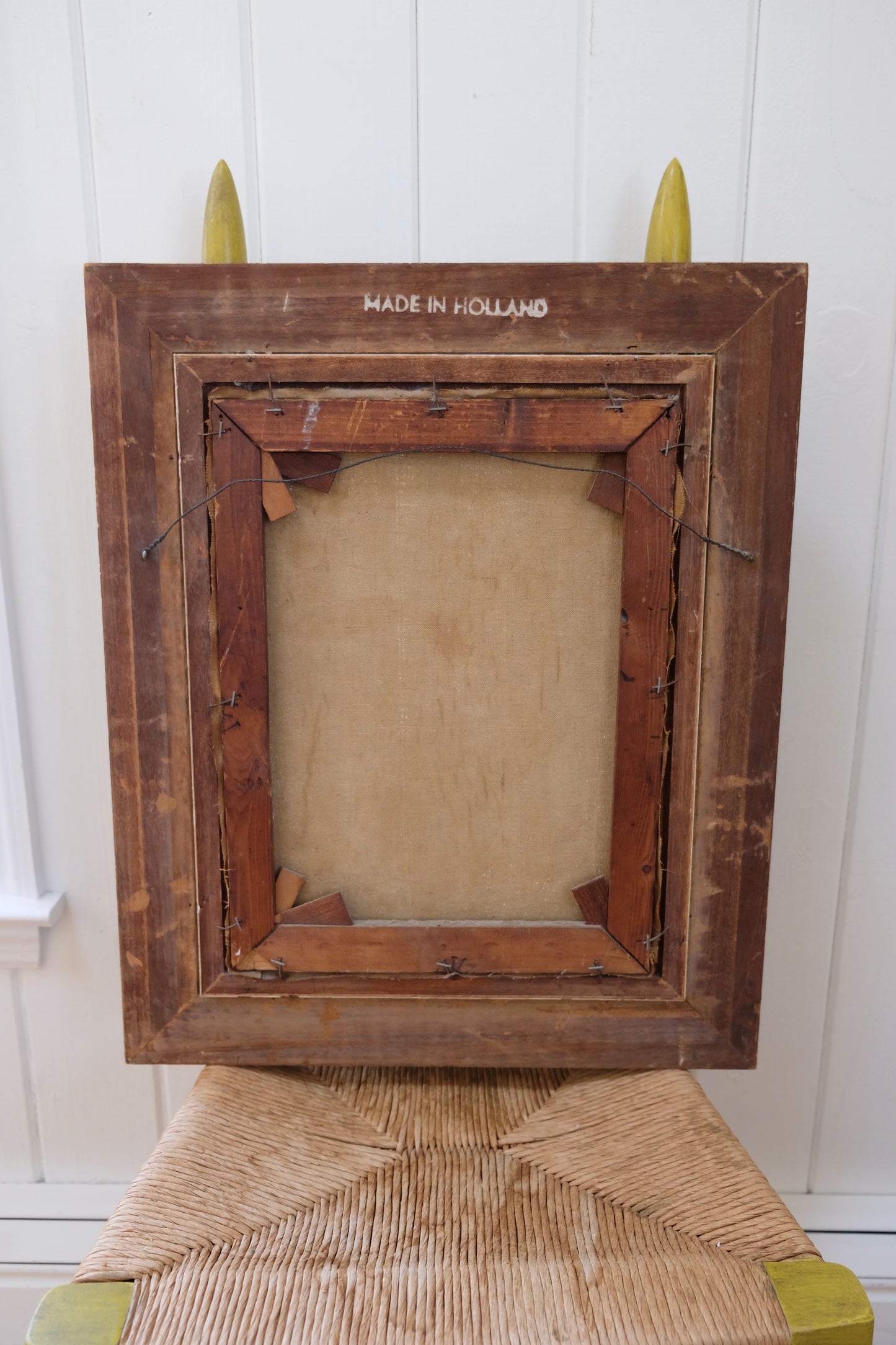 Signed Antique Mother And Child Oil Painting, Framed