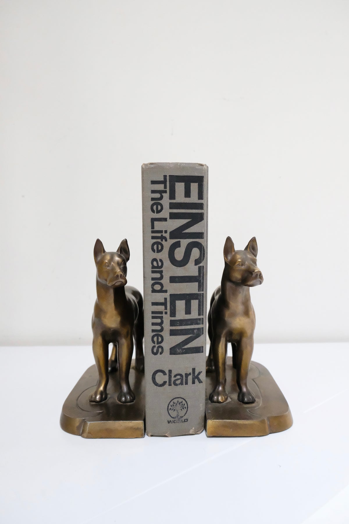 Frankart Art Deco Great Dane Bookends, c.1920s–30s