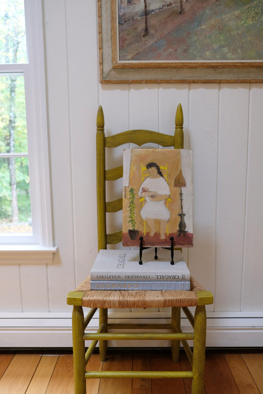 Signed Vintage Painting of a Woman and Baby