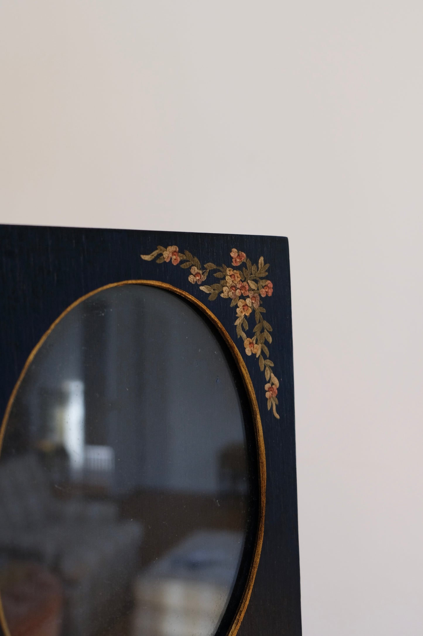 Hand Painted Floral Vintage Wooden Frame