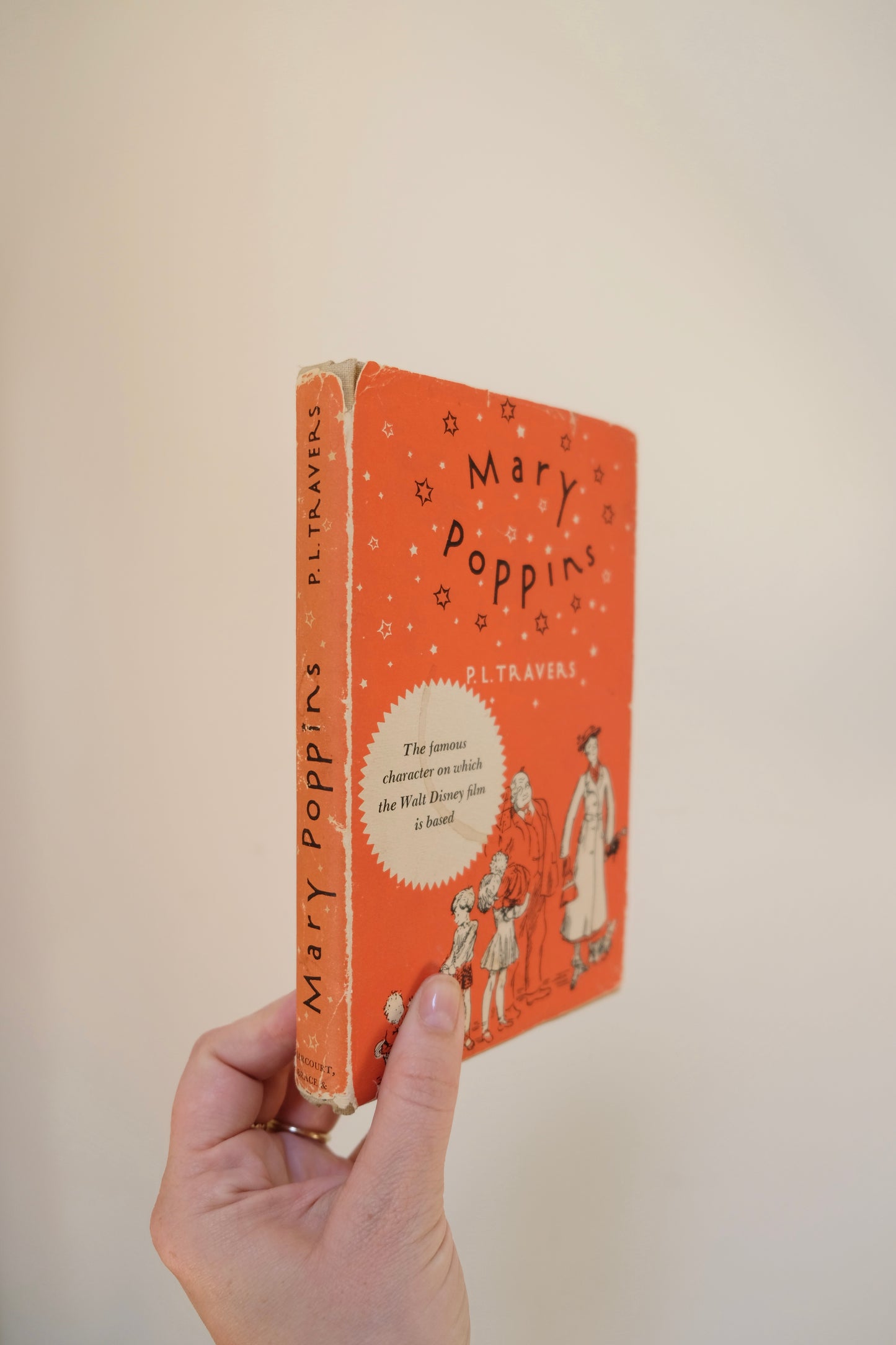 Vintage Mary Poppins by P.L. Travers, 1964 Disney Movie Tie-In Printing with Dust Jacket