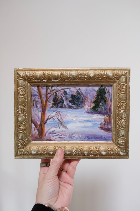 Winter Landscape Oil Painting