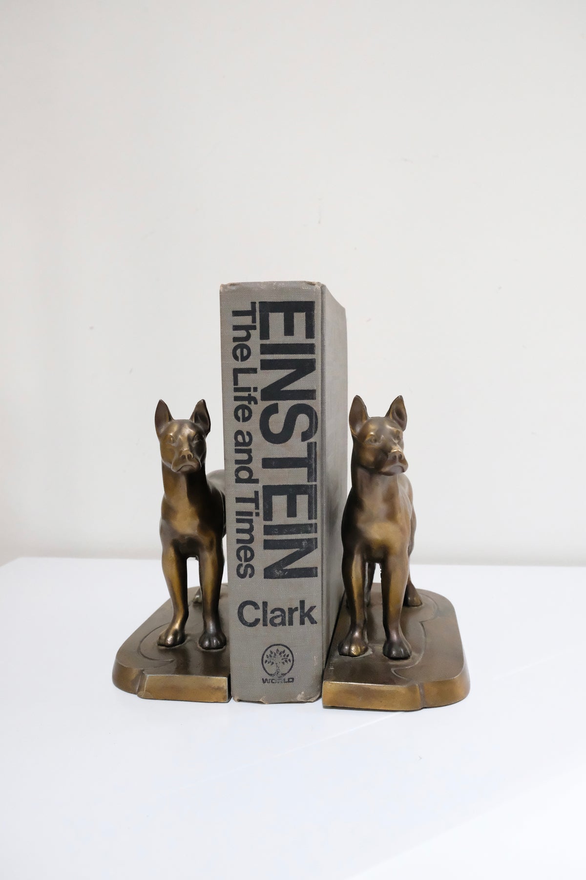 Frankart Art Deco Great Dane Bookends, c.1920s–30s