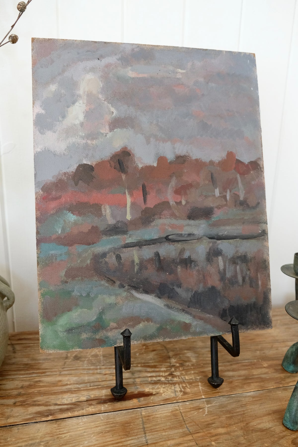 Moody Vintage Abstract Landscape