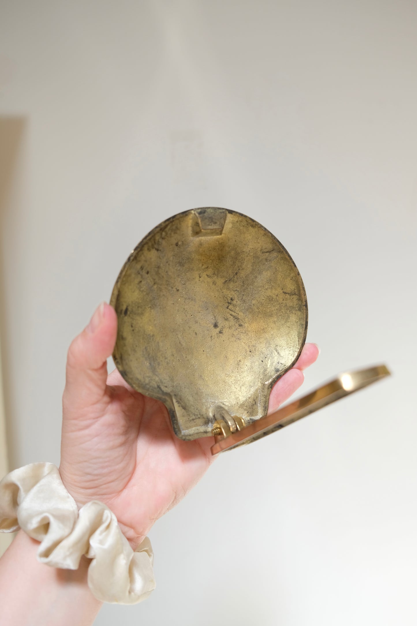 Vintage Brass Scallop Shell Door Knocker
