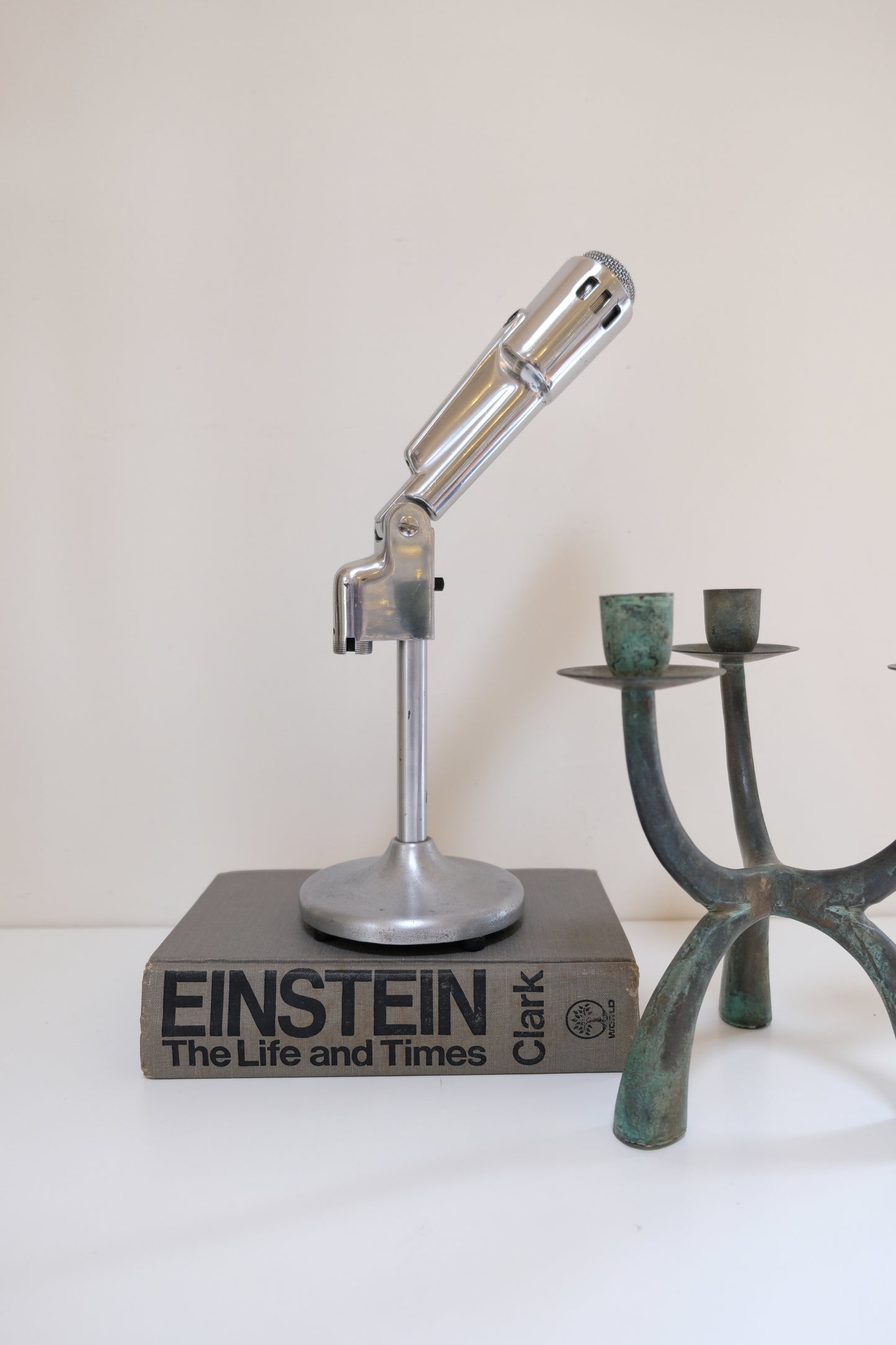 Vintage 1950s Electro Voice Microphone, Model 664, with its attached stand