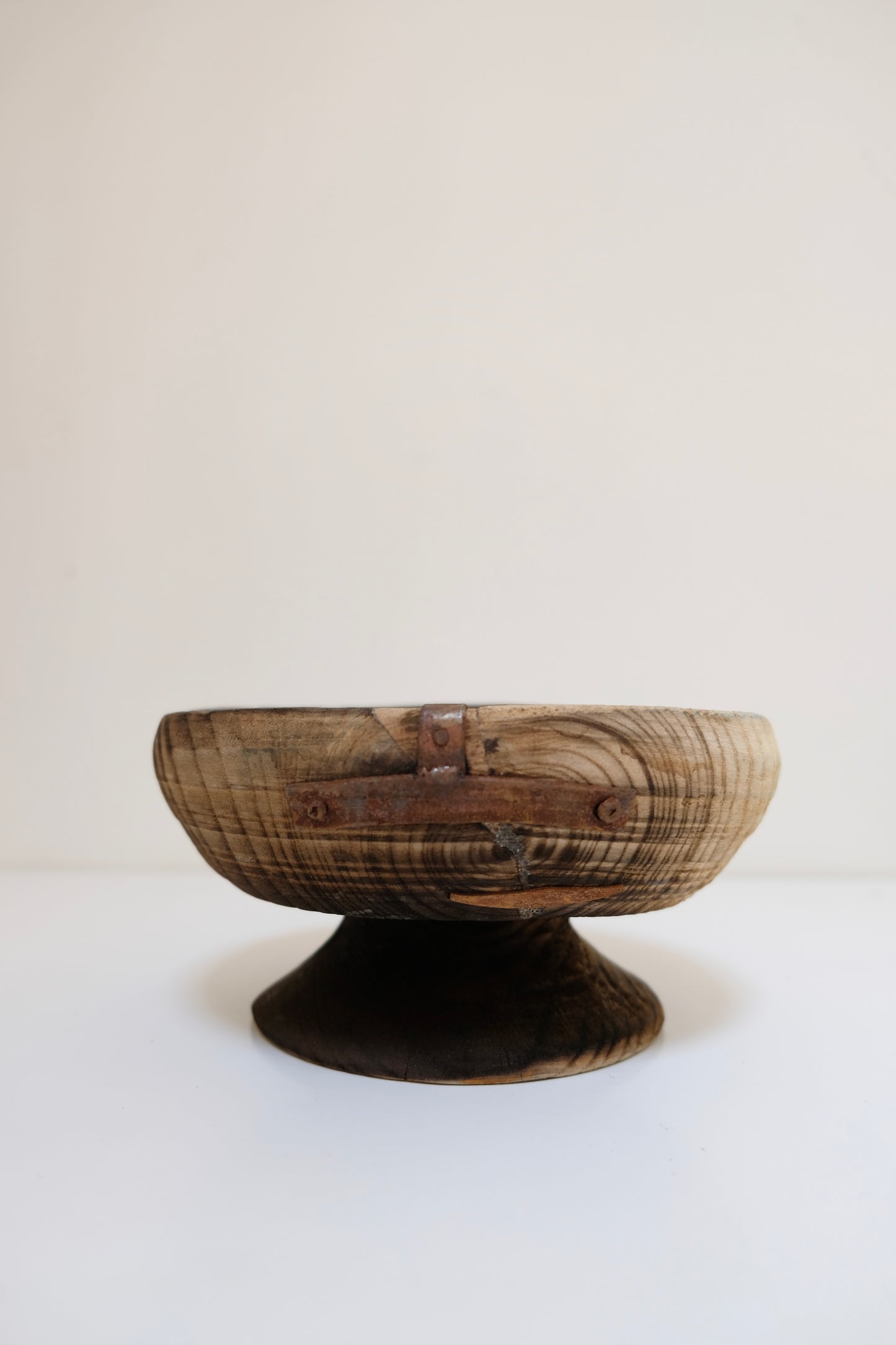 Antique Primitive Footed Wooden Compotes (Sold Separately)