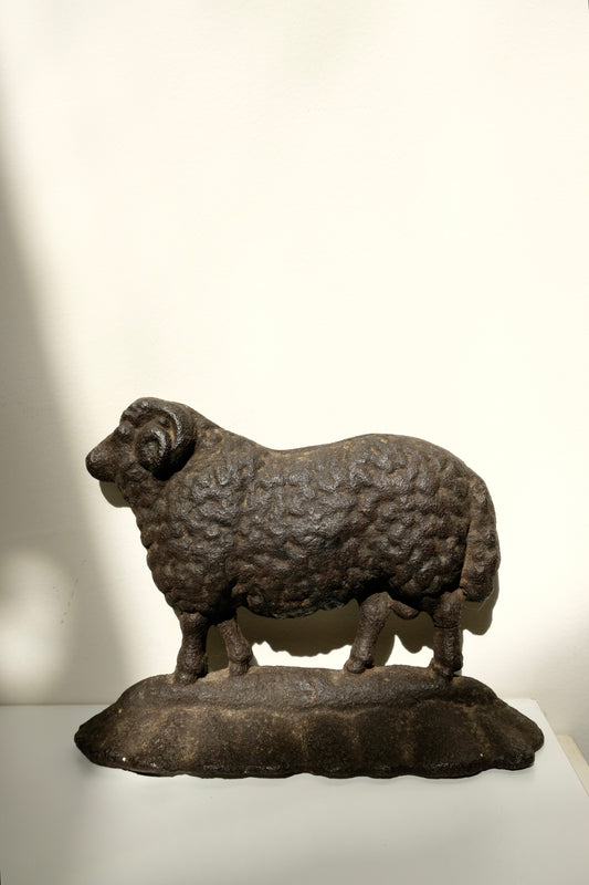 Antique Cast Iron Sheep Doorstop