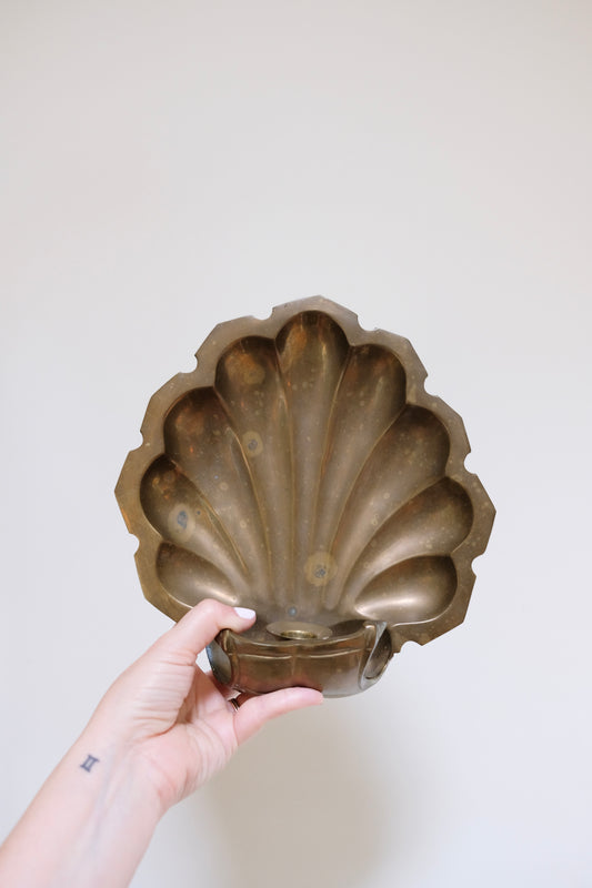 Brass Shell Wall Sconce