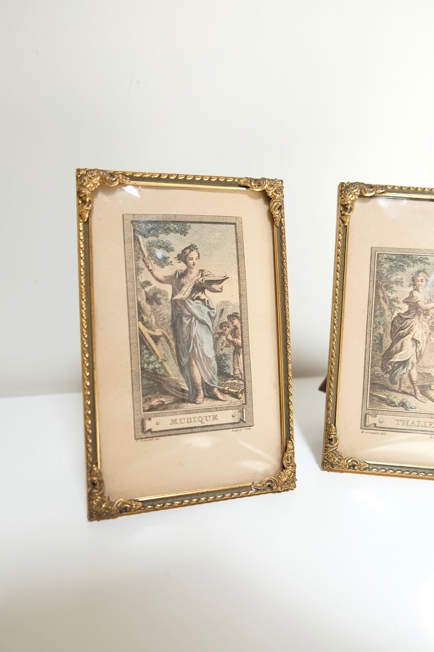 Vintage Danish Convex Glass Frames