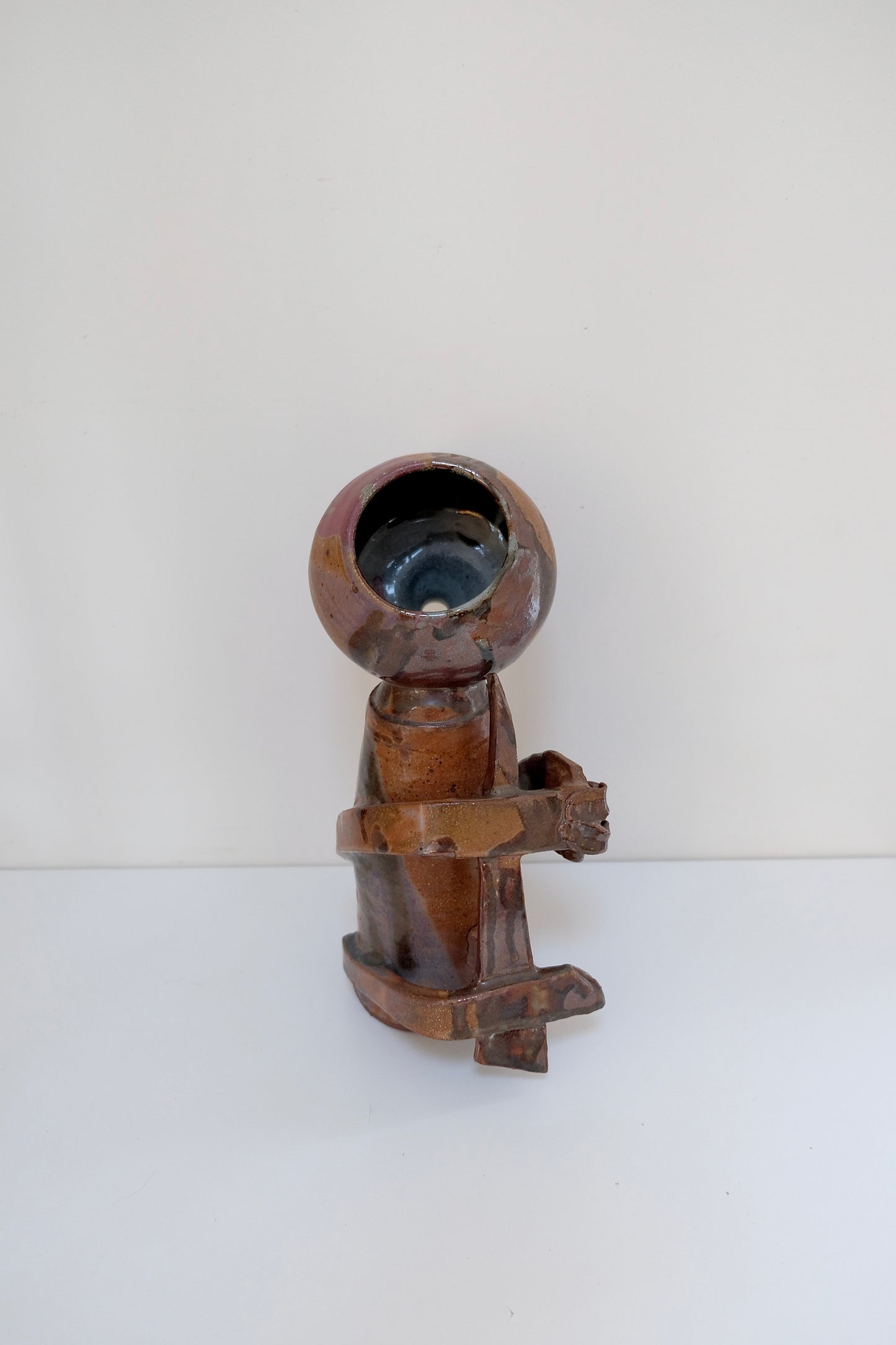 Abstract Vintage Studio Pottery Sculptural Vessel