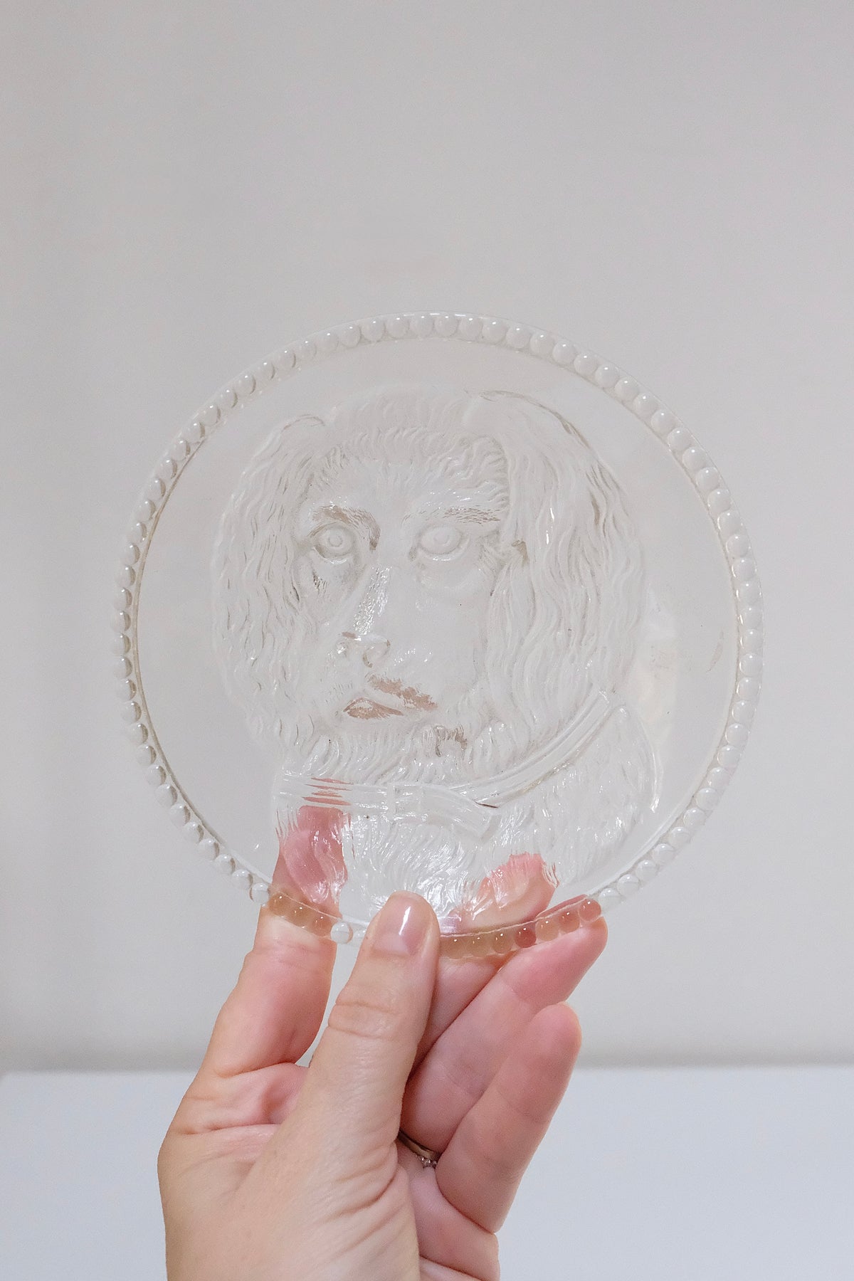 Columbia Glass Findlay Dog Plate, c.1880s