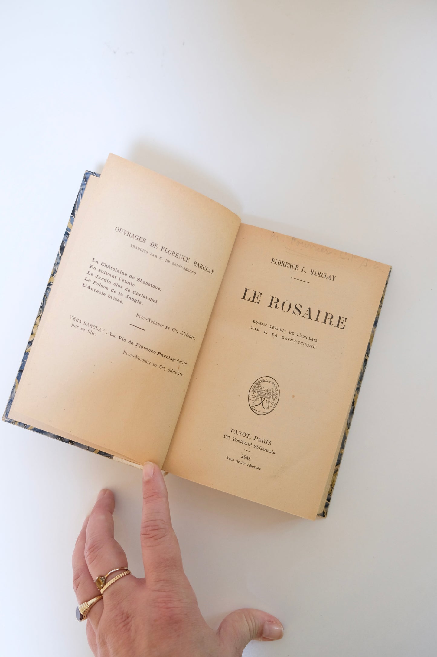 French Novels Set, Florence L. Barclay 1941 Editions