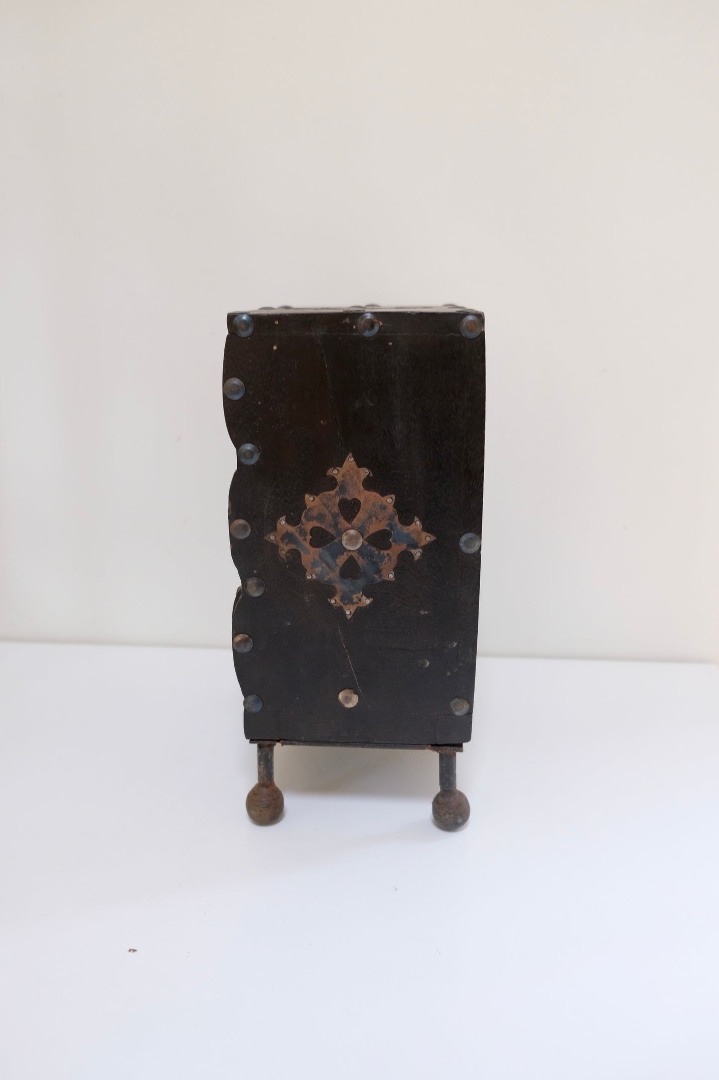 Vintage Mini Three Drawer Dresser with Metal Details