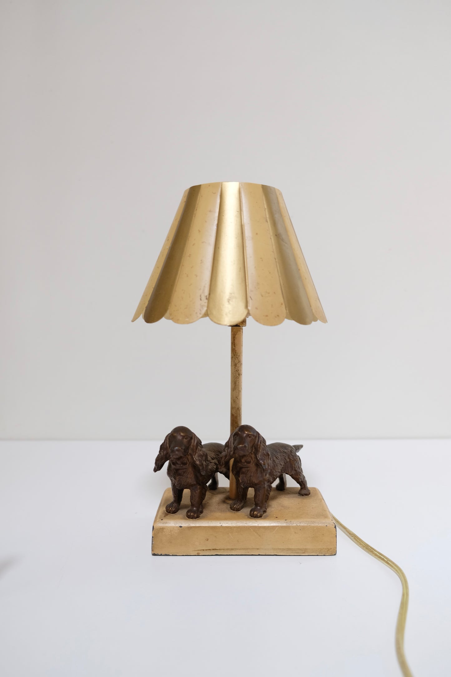 Vintage Spaniel Dog Lamp