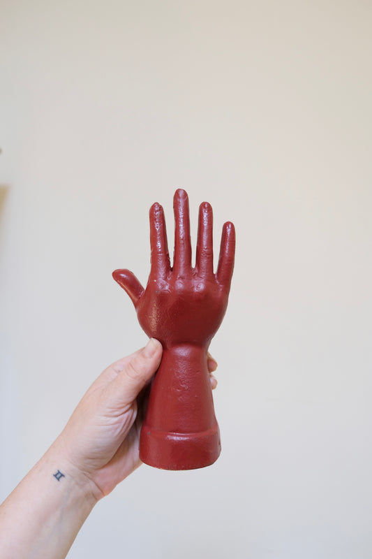 Vintage Cast Hand Sculpture, Sculptor’s Studio Display Hand