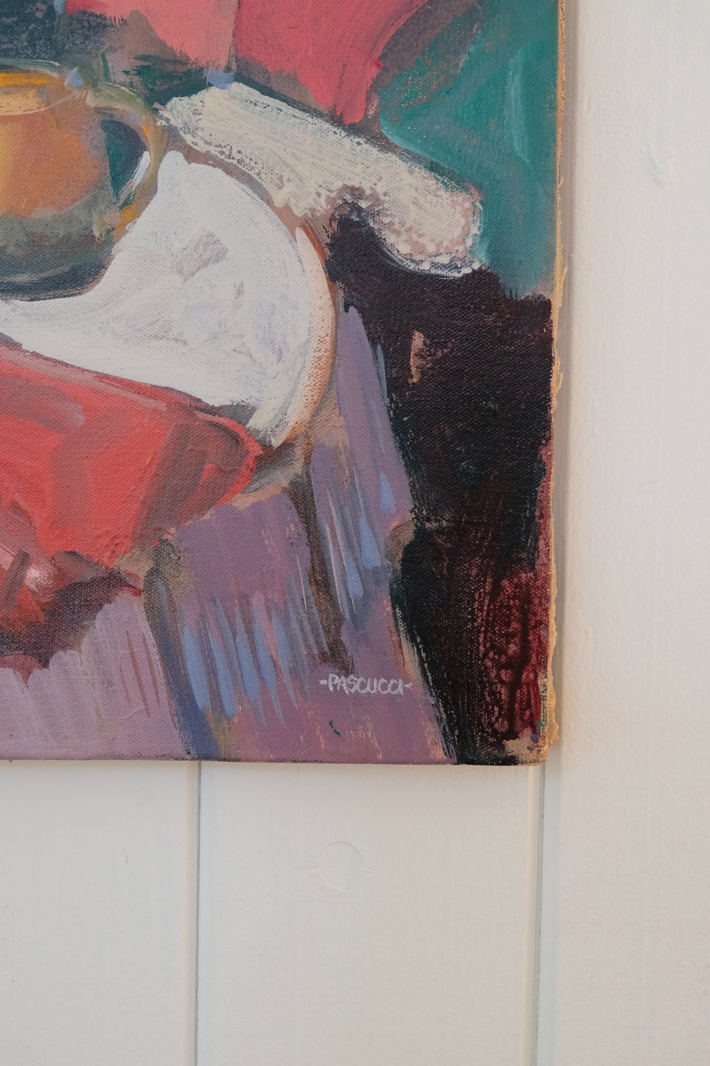 Vintage James R. Pascucci Floral Still Life Painting