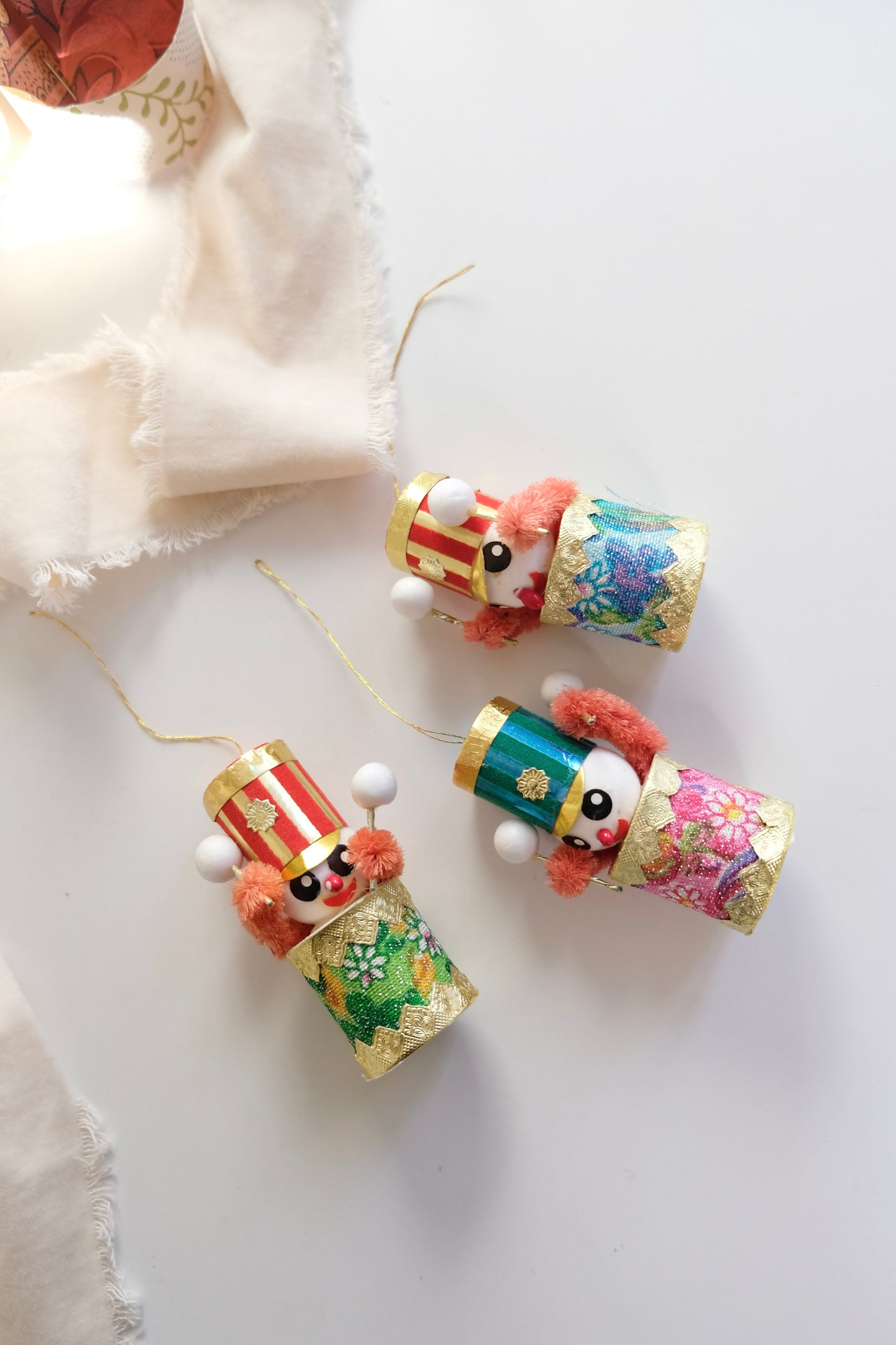 Vintage Made in Japan Drummer Ornaments, Sold Separately