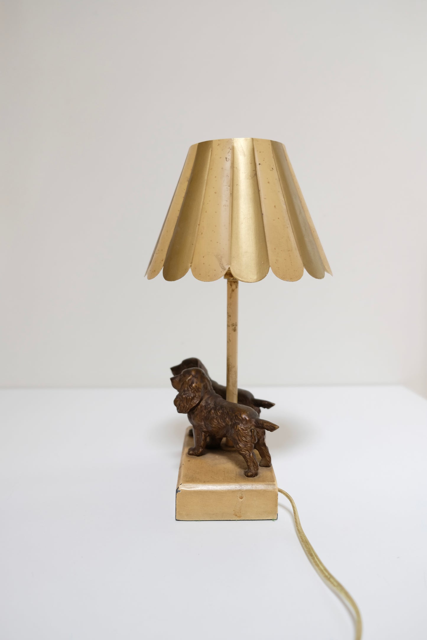 Vintage Spaniel Dog Lamp