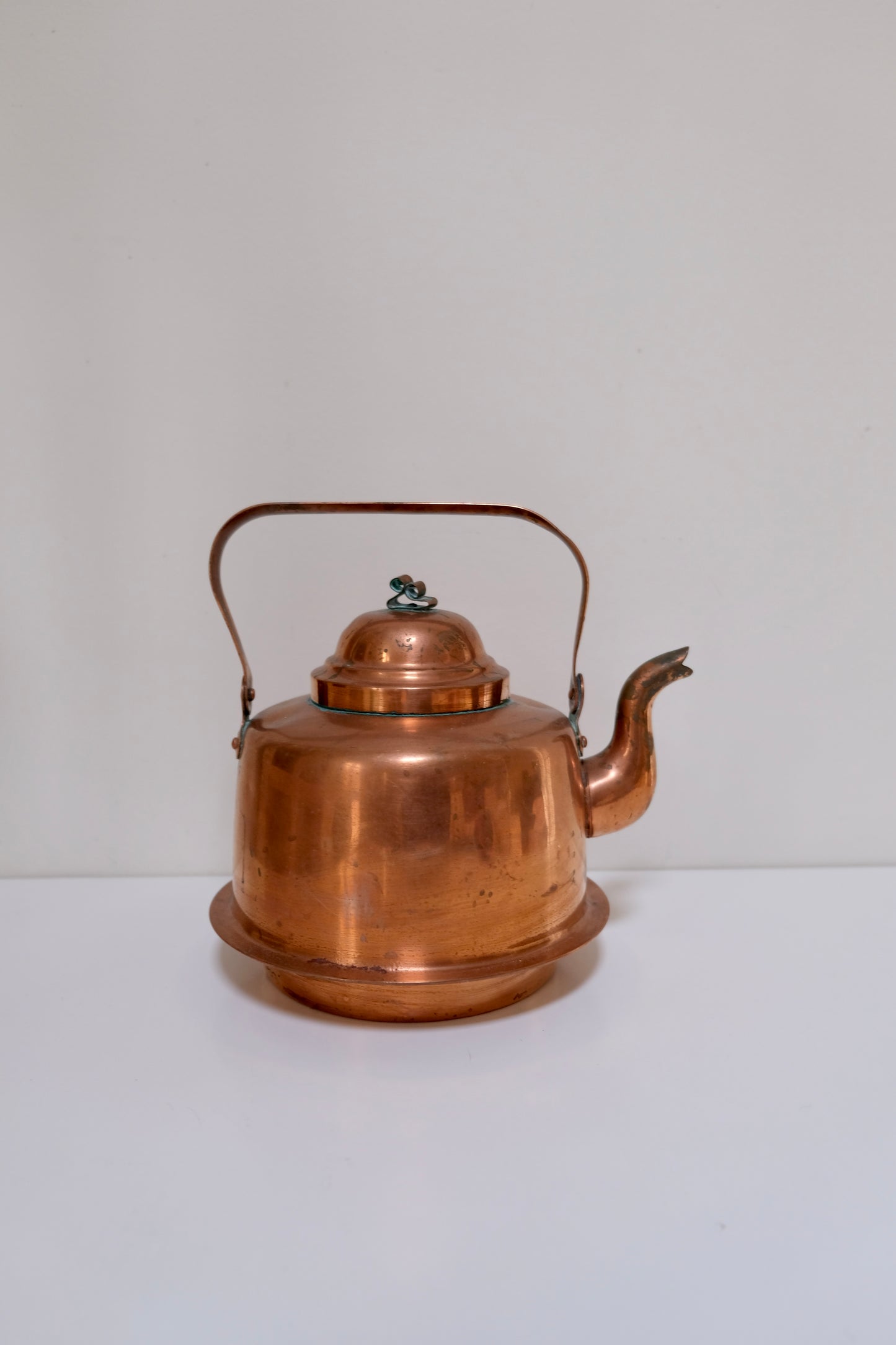 Antique Skultuna Copper Kettle — 9” x 8.5”