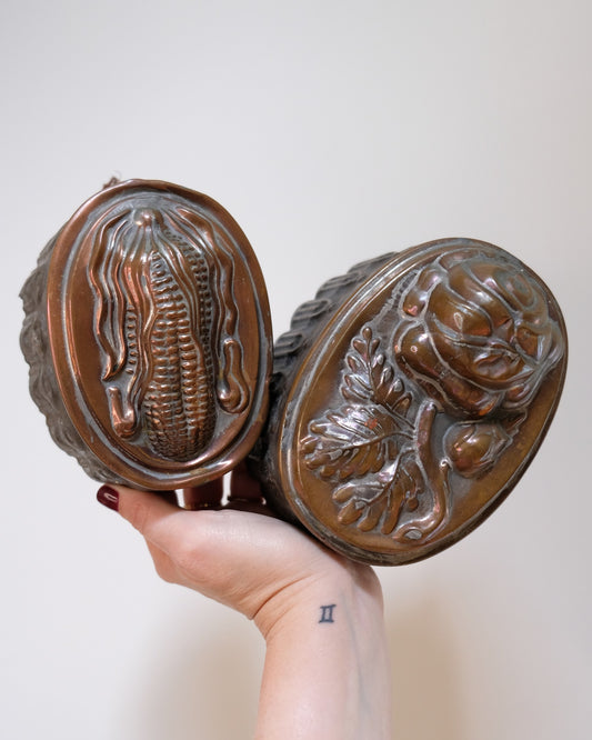 Antique Copper Rose Bud Mold