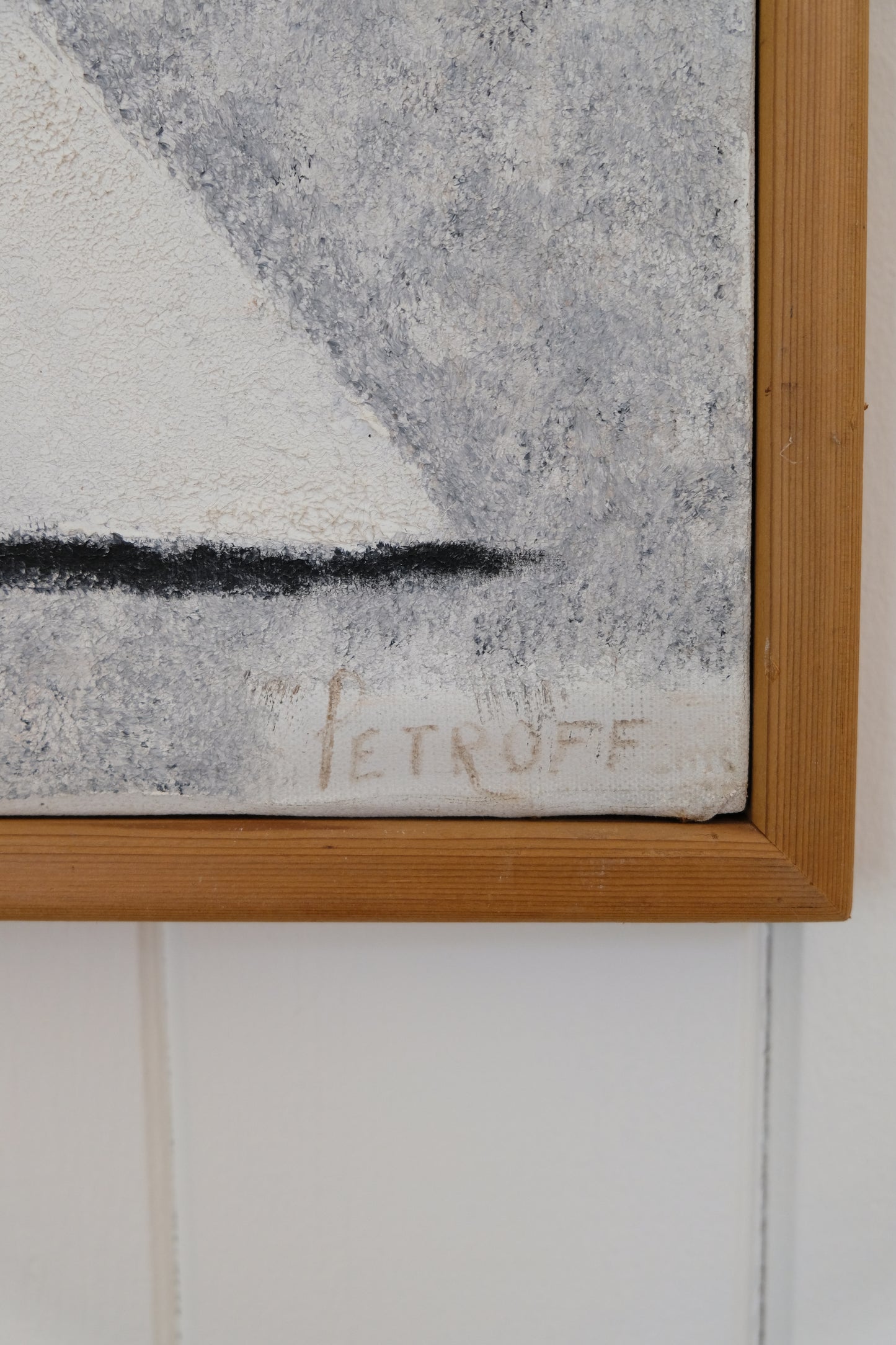 Signed Vintage Modernist Nude Painting