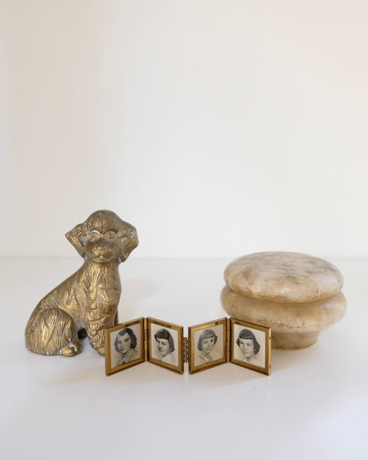 Vintage Brass Poodle