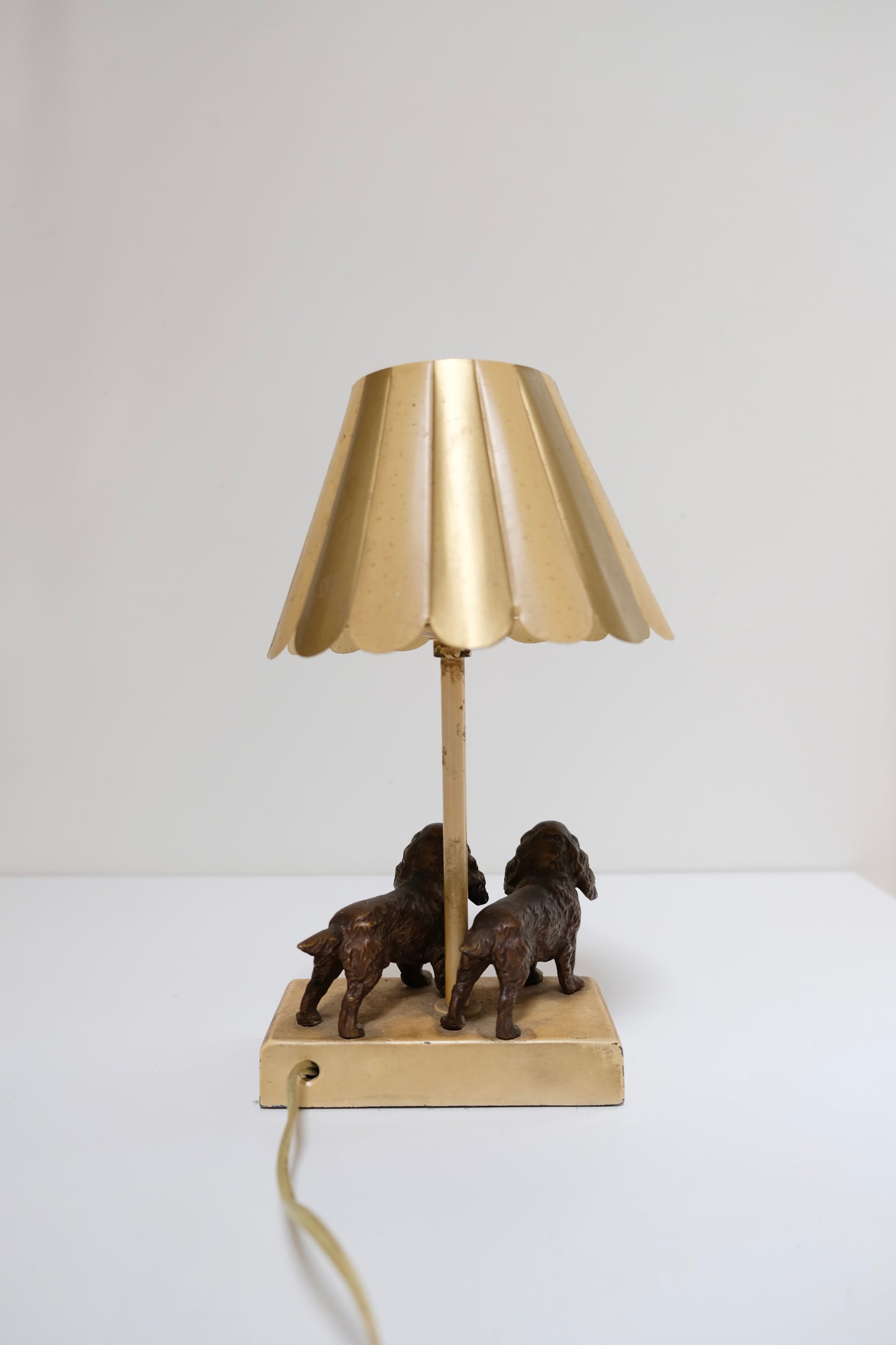 Vintage Spaniel Dog Lamp
