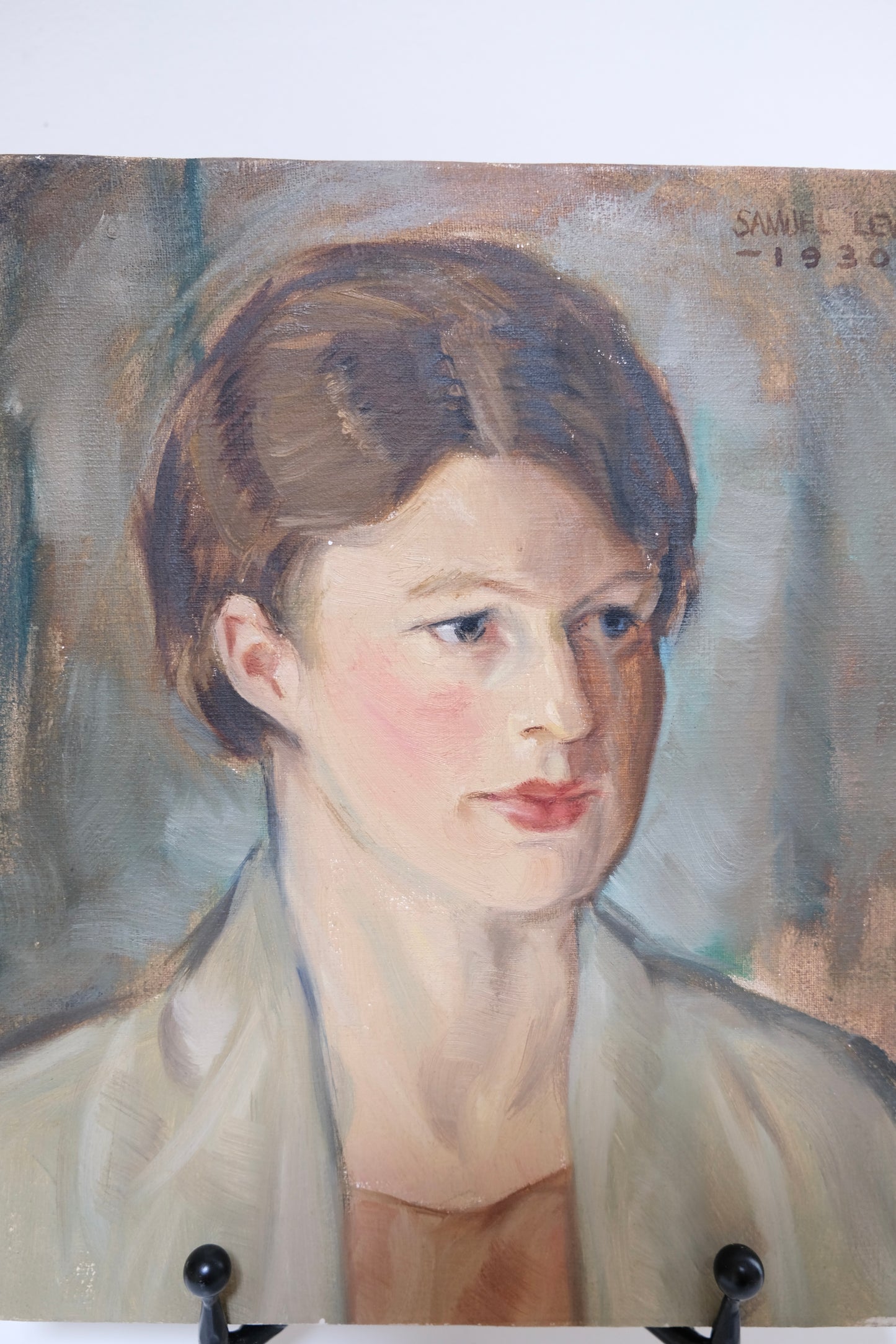 1930 Signed Portrait on Canvas