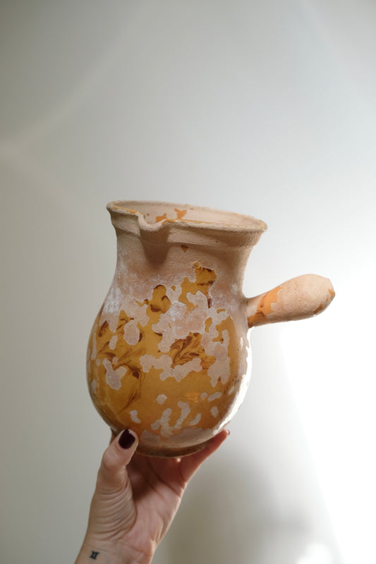 19th Century French Earthenware Coffee Pitcher