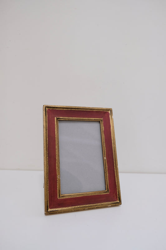 Deep Red Vintage Wooden Frame
