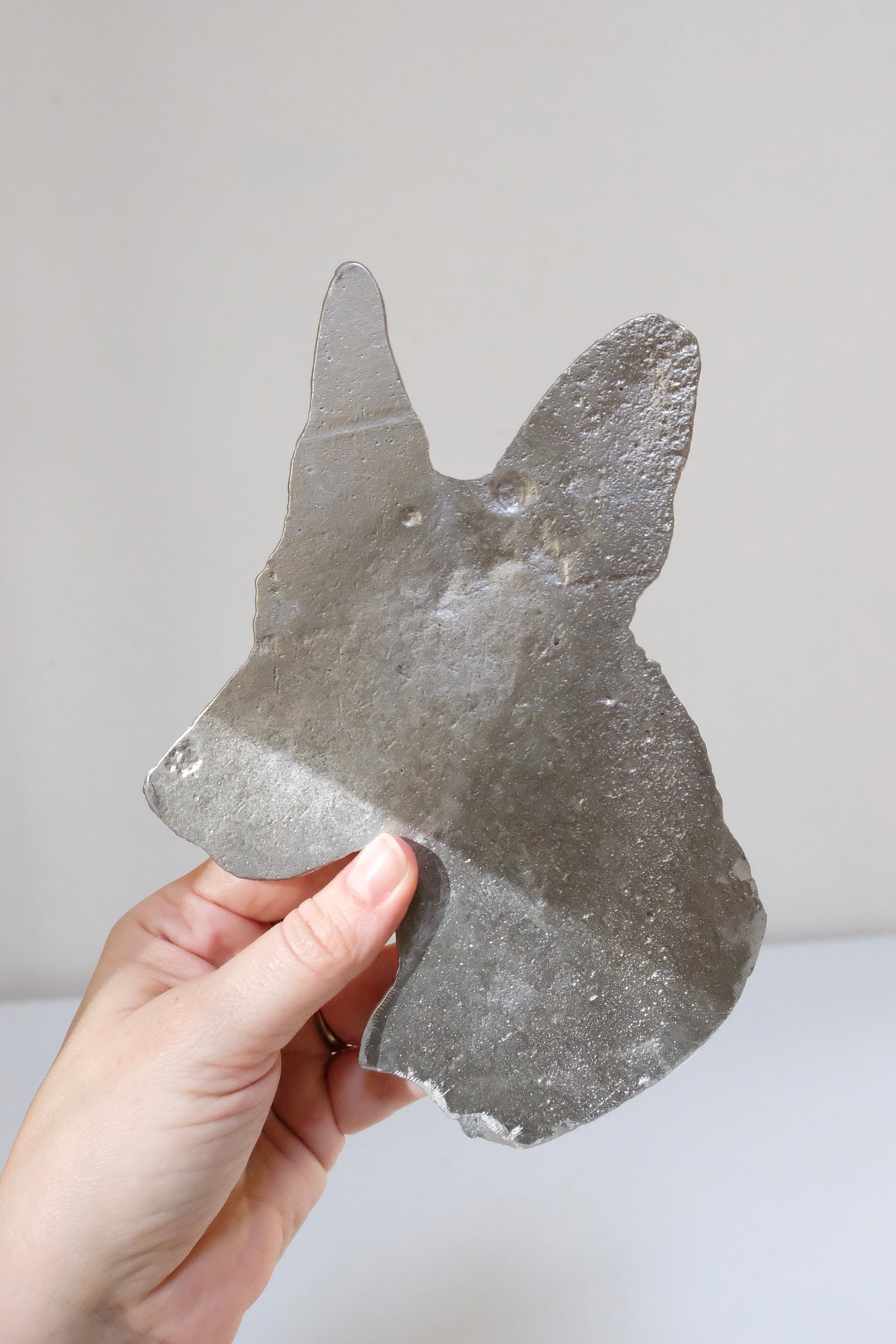 Vintage Aluminum German Shepherd Plaque