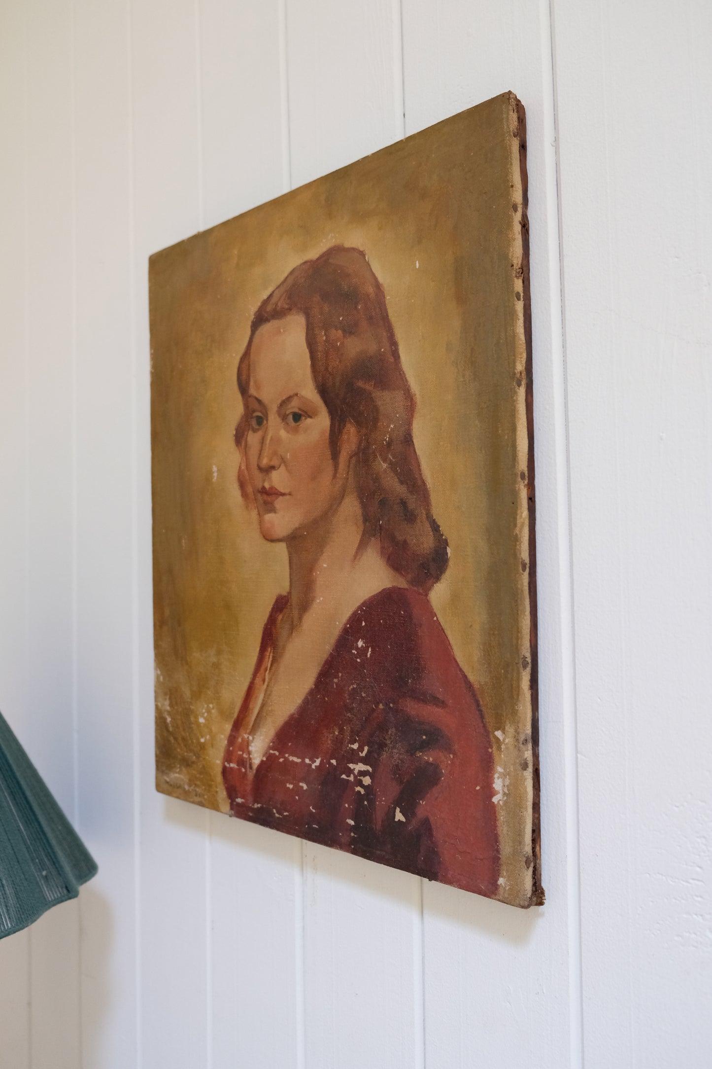 Signed 1933 Female Portrait, Unframed