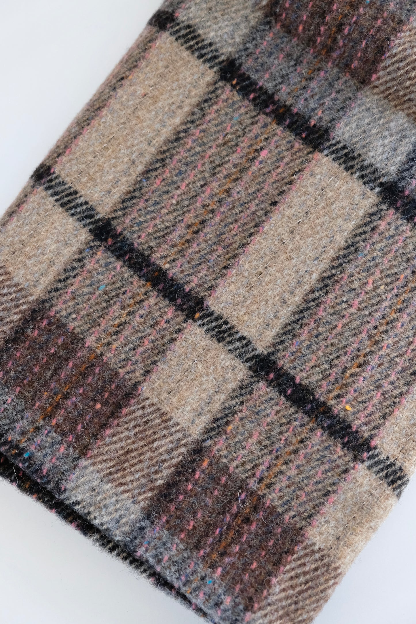Vintage Scottish Highland Home Industries Wool Tweed Throw