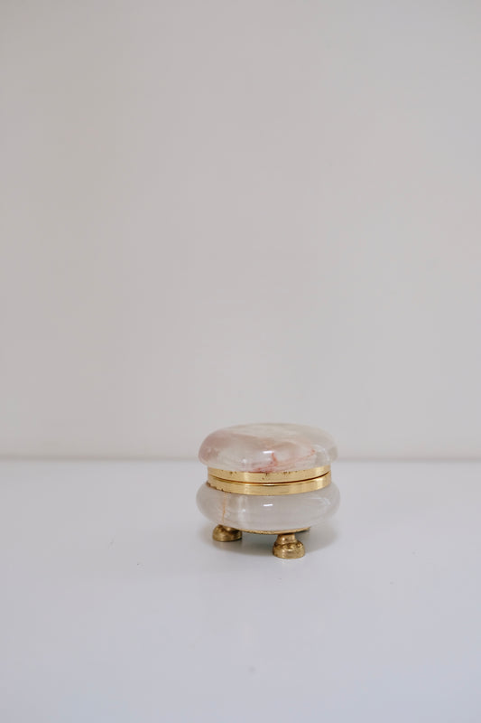Small Vintage Alabaster Casket