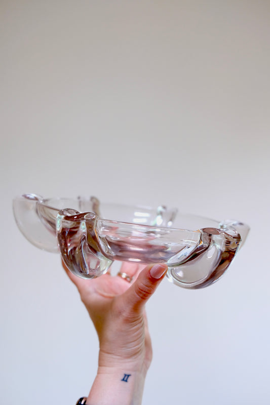 Large MCM Glass Cigar Ash Tray