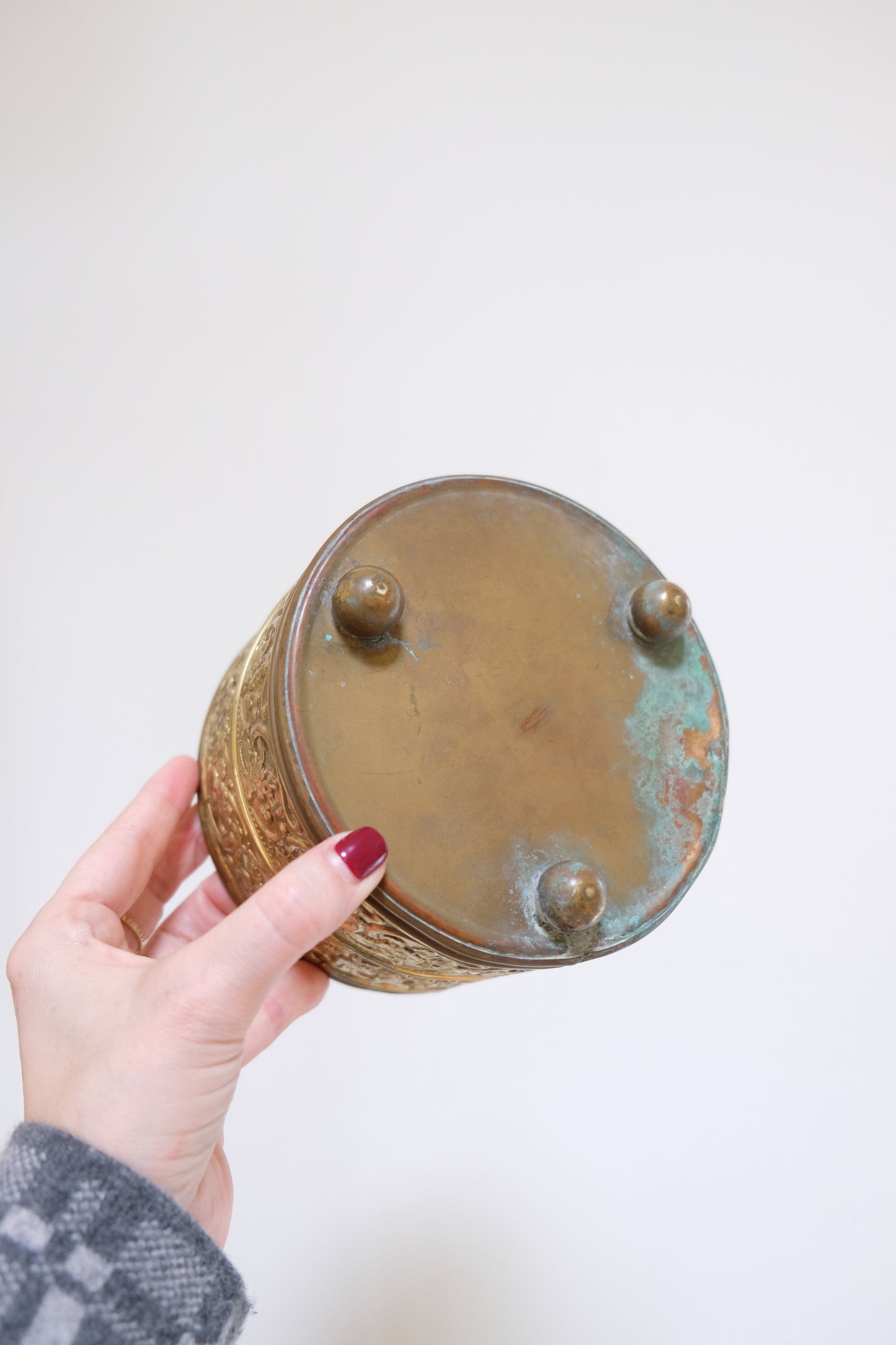 Vintage Brass Planter