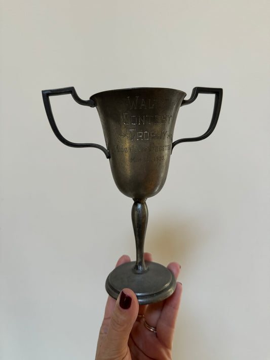 Small Vintage Trophy Cup from a Waltz Contest Winner. 1933