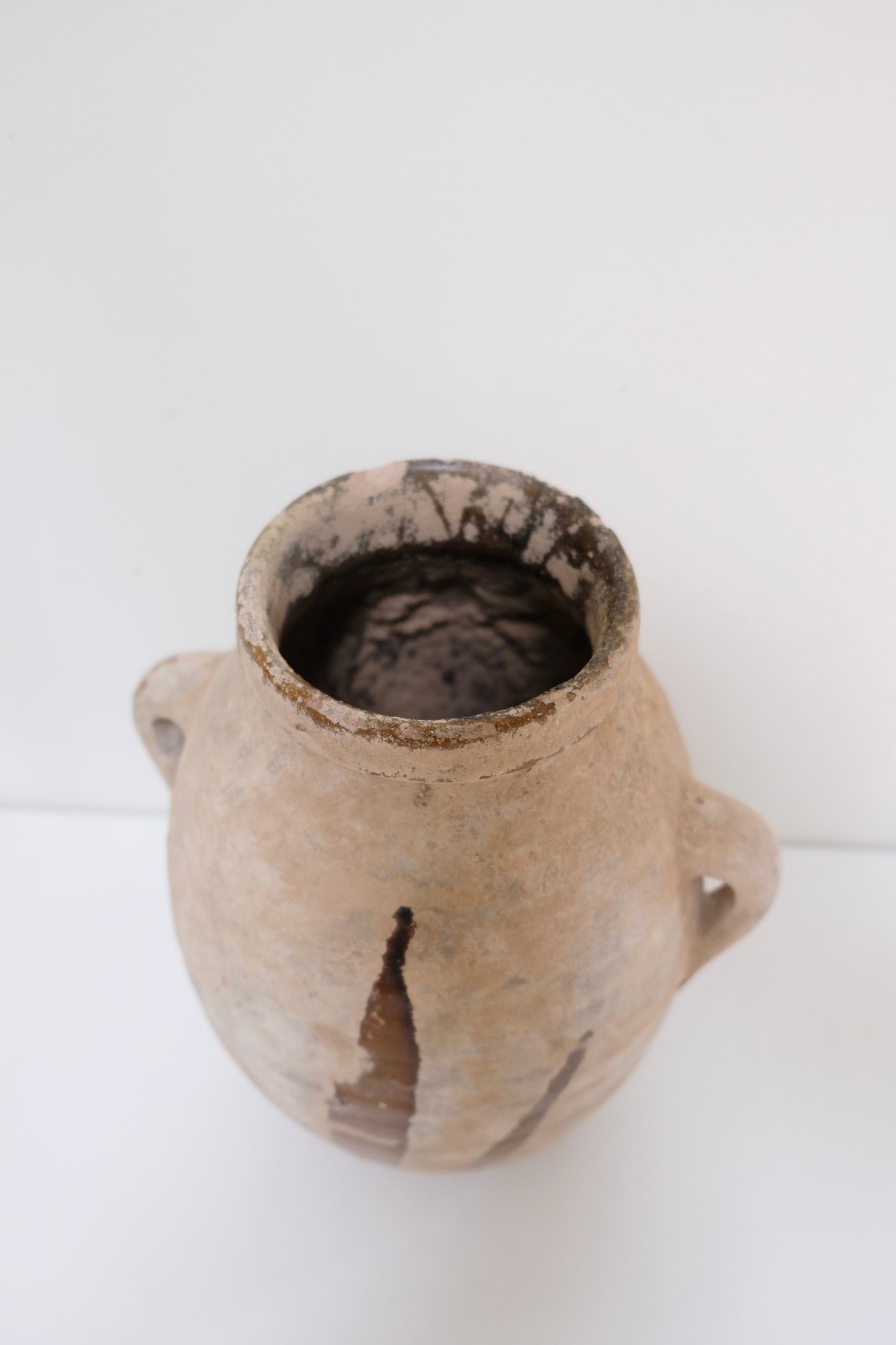 Large Antique Turkish Clay Jug