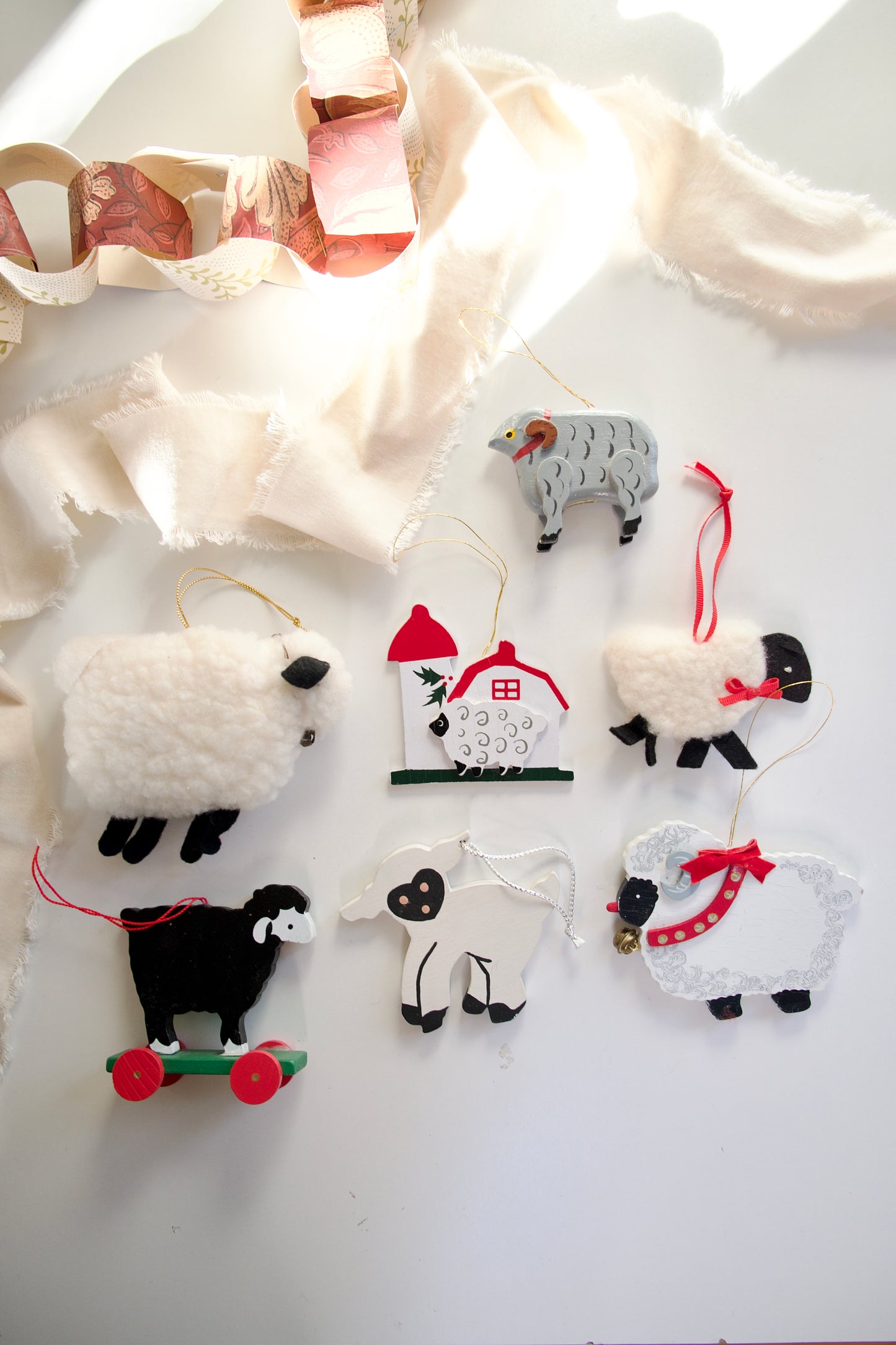 Vintage Sheep Ornaments, Sold Separately