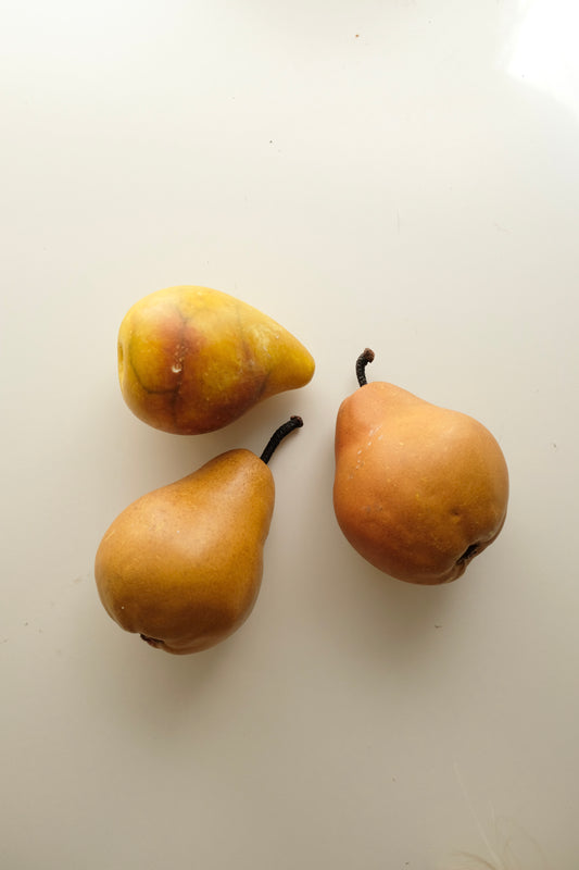 Three Alabaster Pears