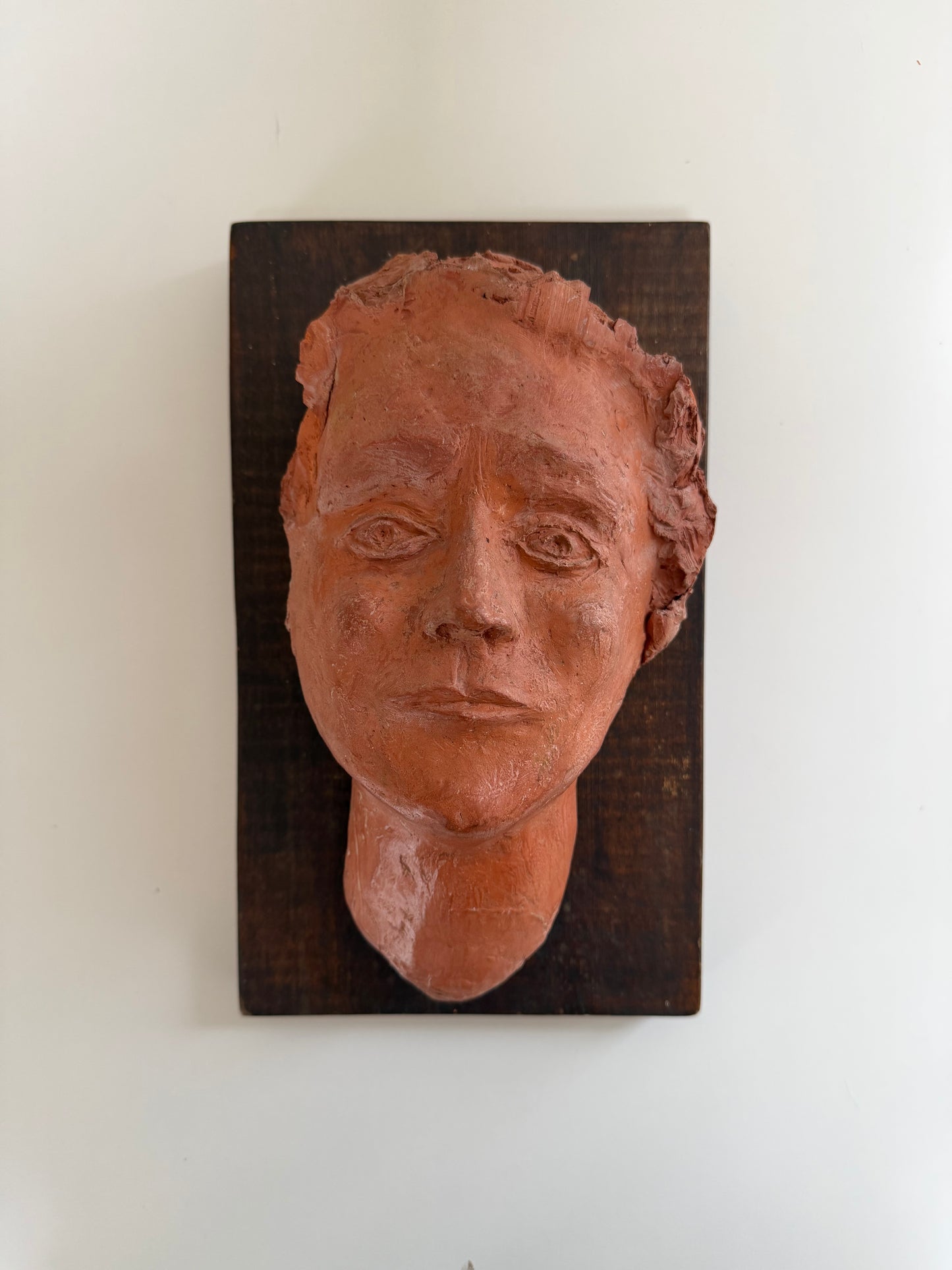 Vintage 1968 Terracotta Studio Wall Sculpture “AEGEA” by F. Appel