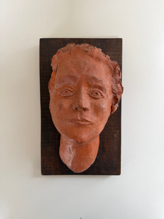 Vintage 1968 Terracotta Studio Wall Sculpture “AEGEA” by F. Appel