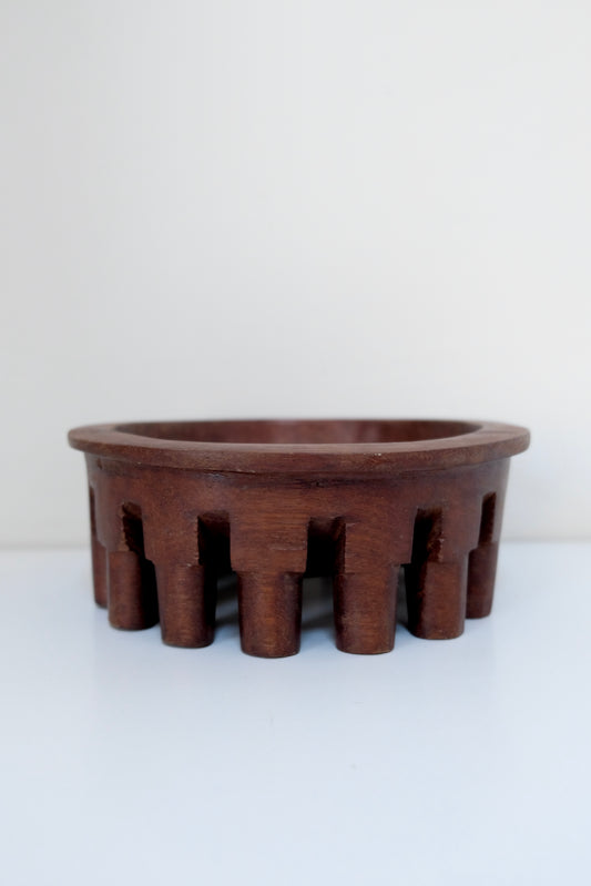 Vintage Hand Carved Samoan Kava Bowl