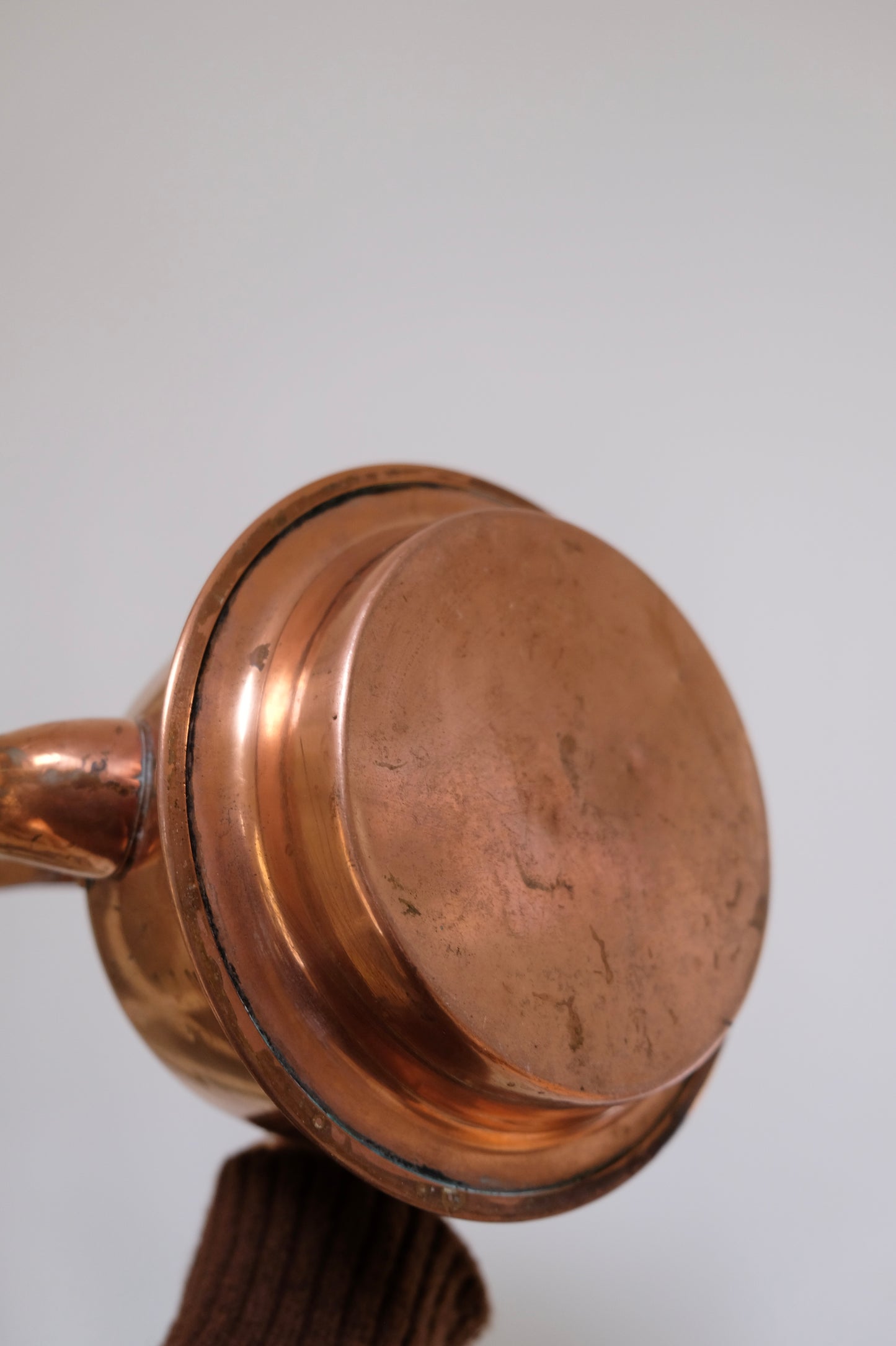 Antique Skultuna Copper Kettle — 9” x 8.5”