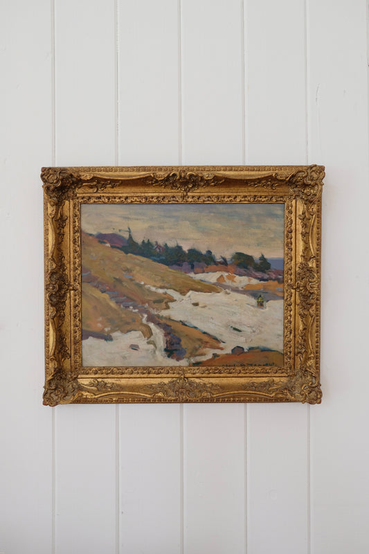 Impressionist Vintage Landscape Painting – 21” x 18” (1 of 2)