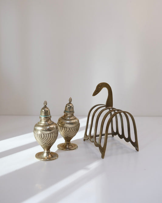 Vintage English Brass Duck Letter Holder