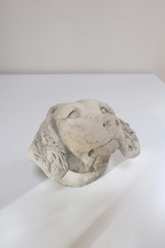 Vintage Concrete Dachshund Bust