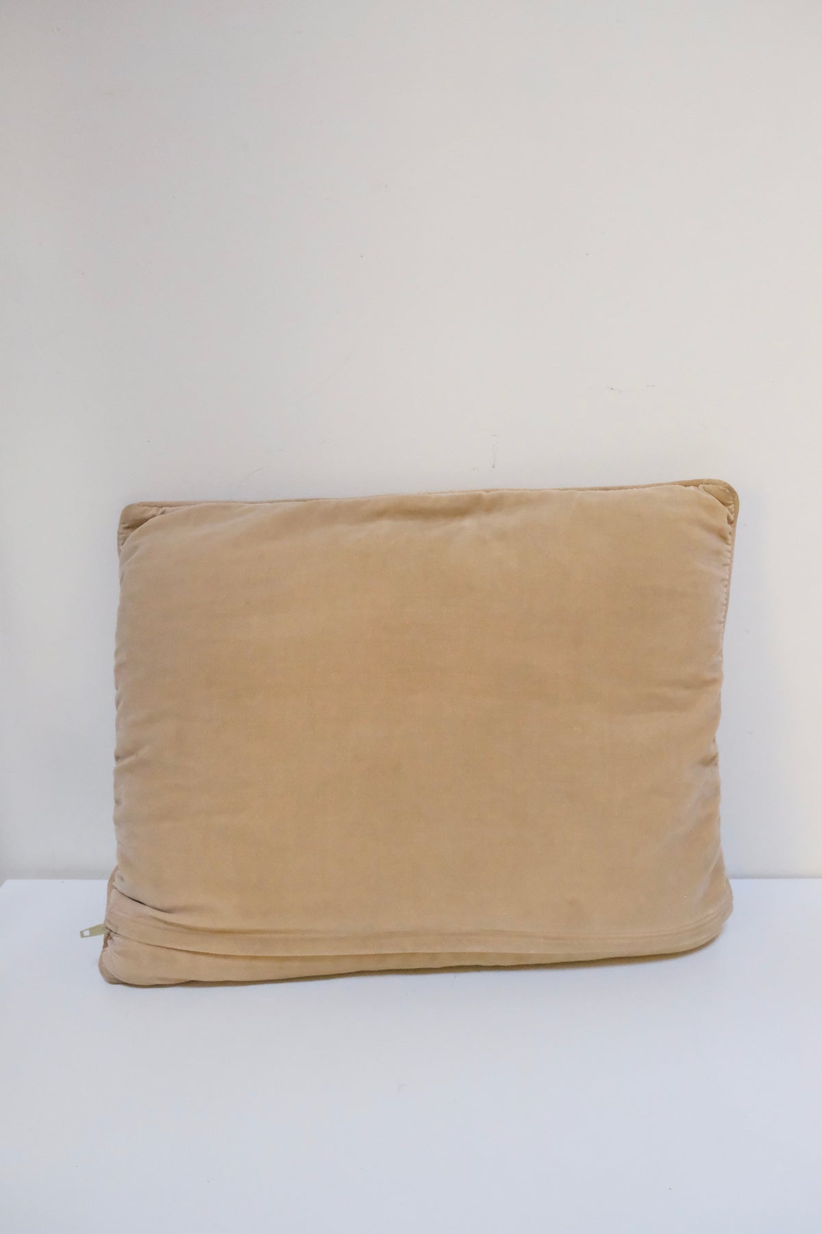 Vintage Handmade Cow Needlepoint Pillow