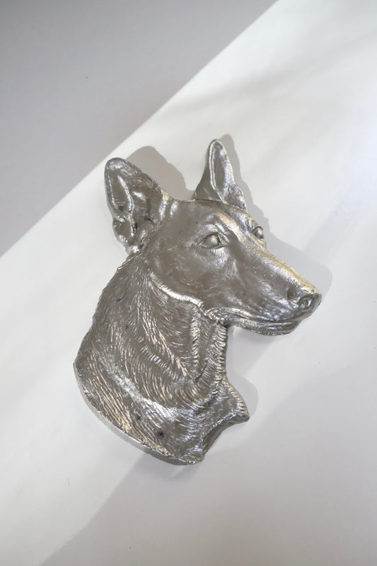 Vintage Aluminum German Shepherd Plaque